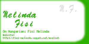 melinda fisi business card